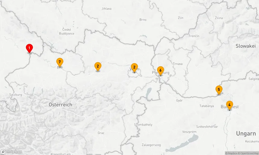 Route 7 Nächte - Weihnachten im Herzen Europas