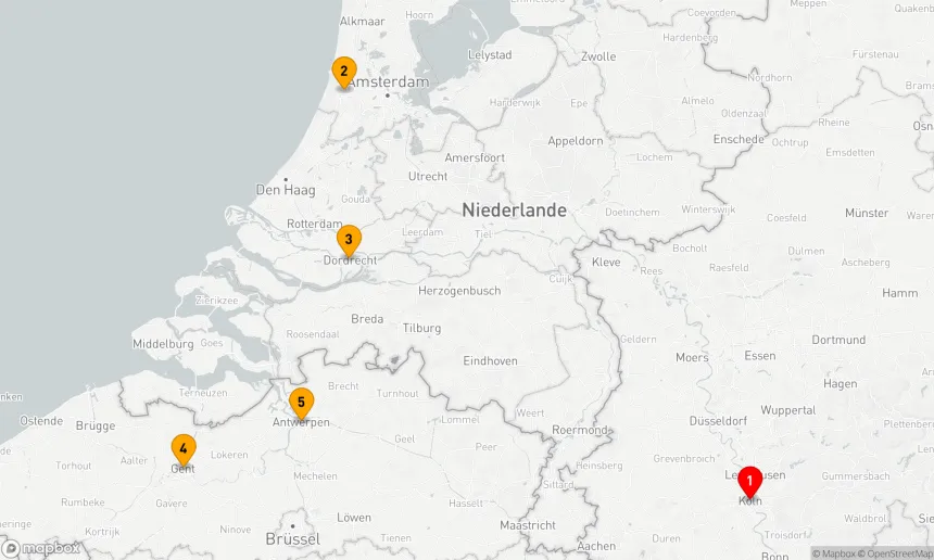 Route 6 Nächte - Weihnachten in Holland und Belgien - 2026