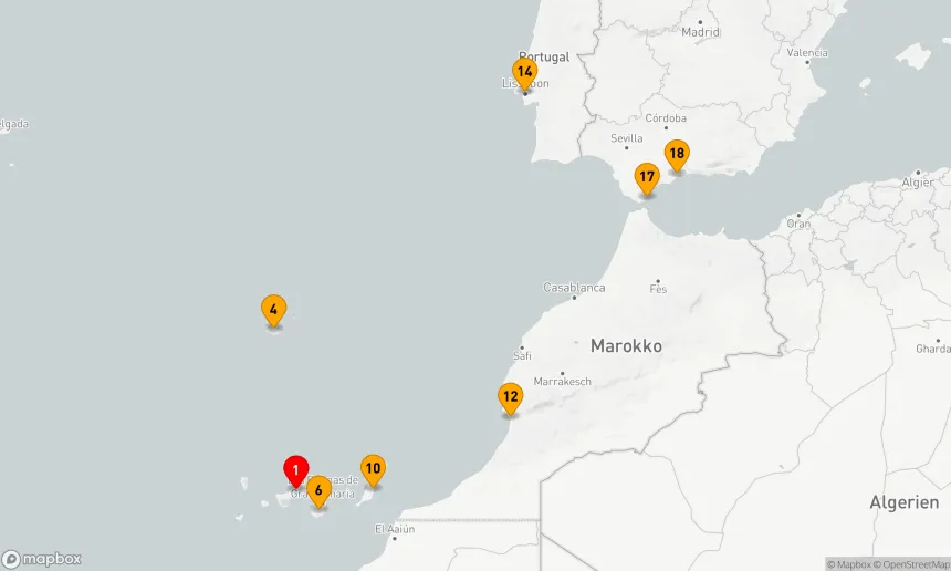 Route 17 Nächte - Weihnachten in Portugal und auf den Kanarischen Inseln