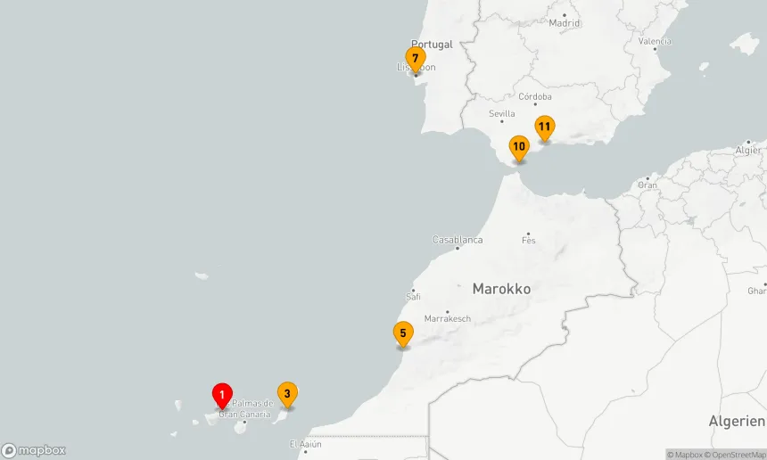 Route 10 Nächte - Weihnachten in Portugal und auf den Kanarischen Inseln
