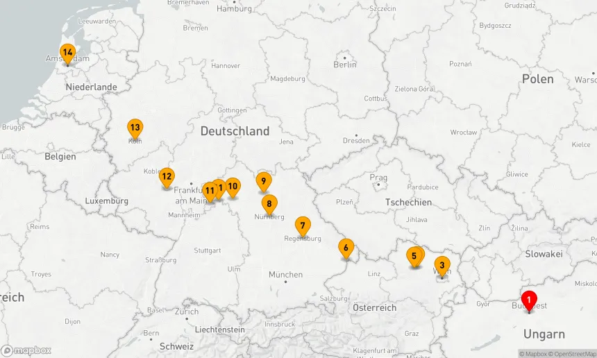 Route 14 Nächte - Weihnachtsmärkte