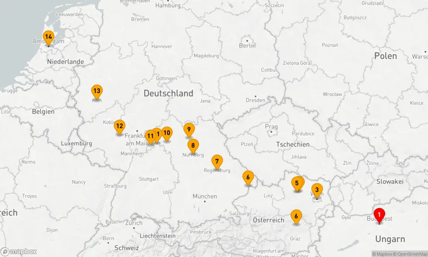 Route 14 Nächte - Weihnachtsmärkte