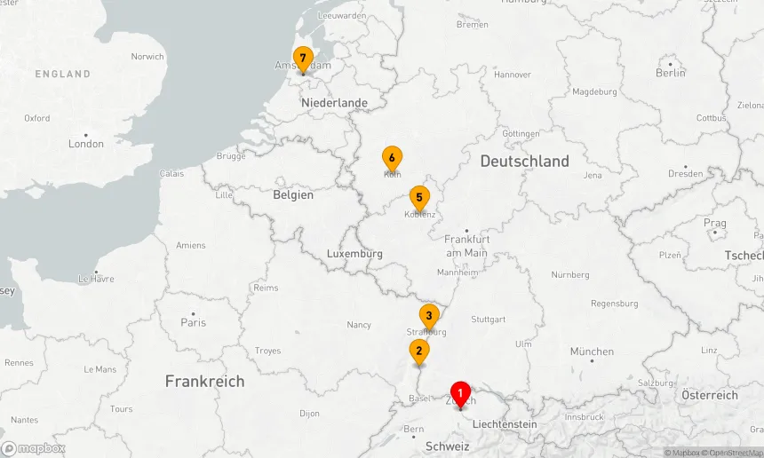 Route 7 Nächte - Weihnachtsmärkte am Rhein