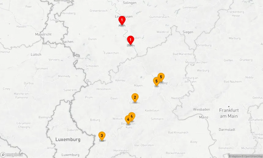 Route 5 Nächte - Weihnachtsmärkte an der Mosel (ANE480)