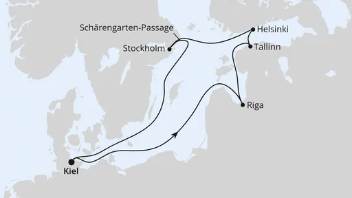 Route Weihnachtsmärkte in der Ostsee ab Kiel 2