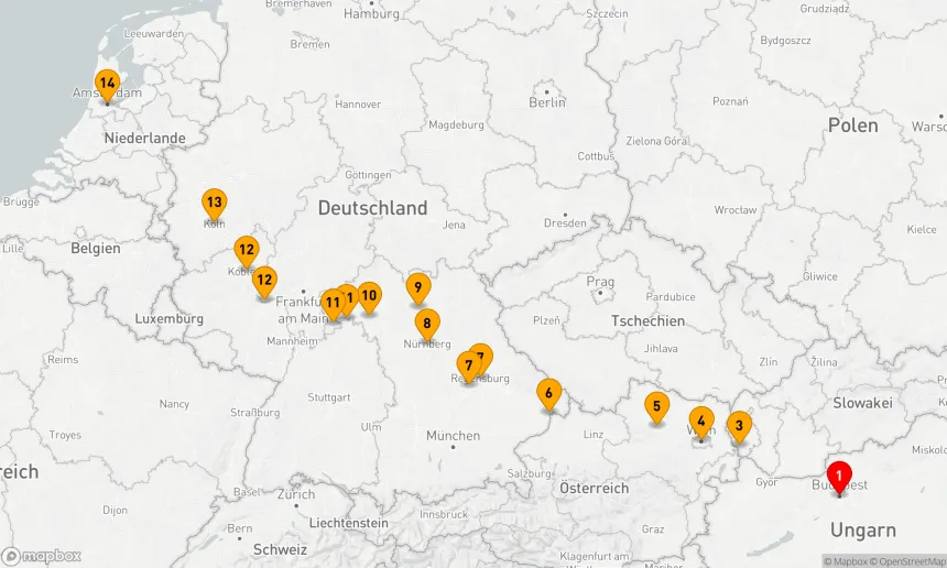 Route 14 Nächte - Weihnachtsmärkte in Europa
