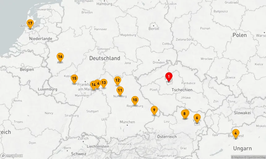 Route 17 Nächte - Weihnachtsmärkte mit Prag