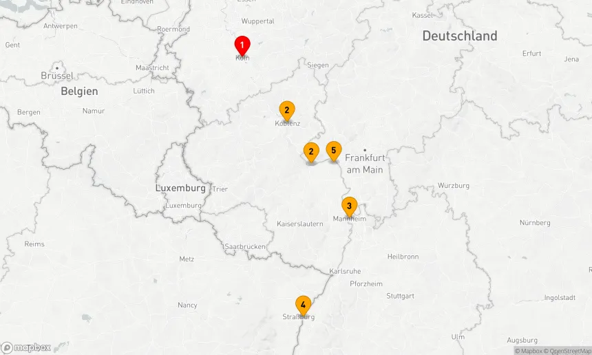 Route 6 Nächte - Weihnachtszauber auf dem Rhein
