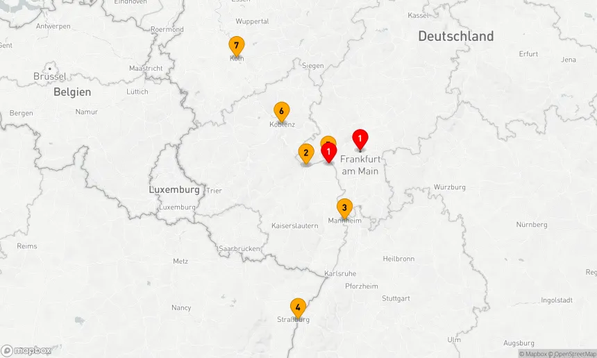 Route 6 Nächte - Weihnachtszauber auf dem Rhein & Main