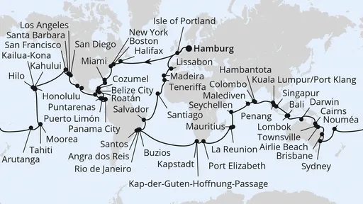 Route Weltreise 2027