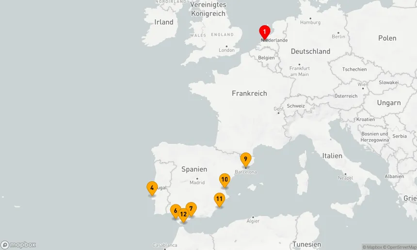 Route 15 Nächte - WESTLICHES MITTELMEER: LISSABON ÜBER NACHT
