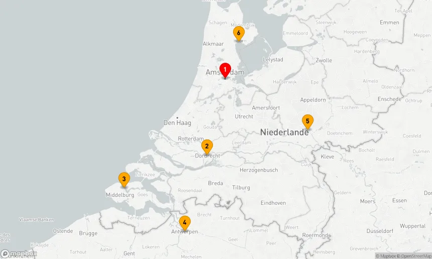 Route 7 Nächte - Windmühlen, Tulpen und belgische Köstlichkeiten