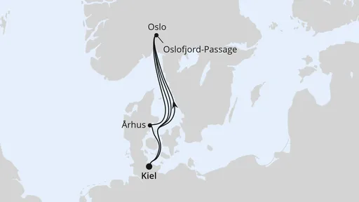 Route Wintersporthighlights in Oslo ab Kiel