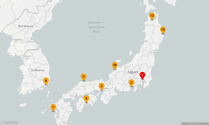 Route 14 Nächte - Zauberhafte Entdeckungsreise Japans und Koreas