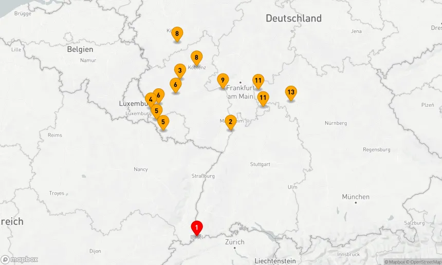 Route 12 Nächte - Zeitreise zu Burgen & Kaiserstädten