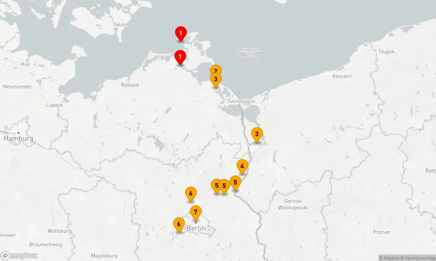 Route 7 Nächte - Zwischen Schlössern und Backsteingotik